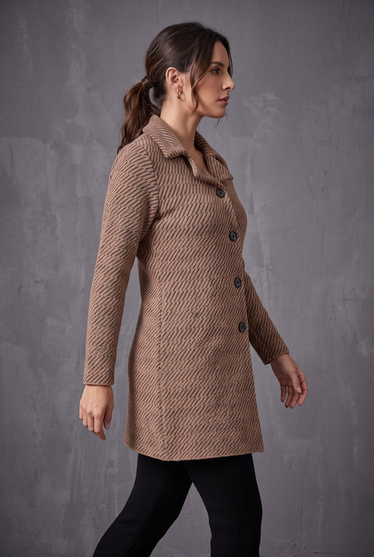 Cocoa Twill Cardigan