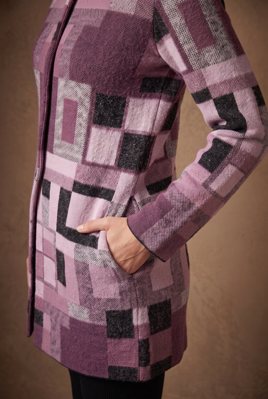Mauve Prism Cardigan