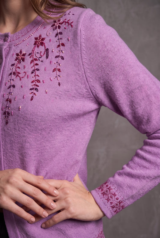 Lilac Fern Cardigan