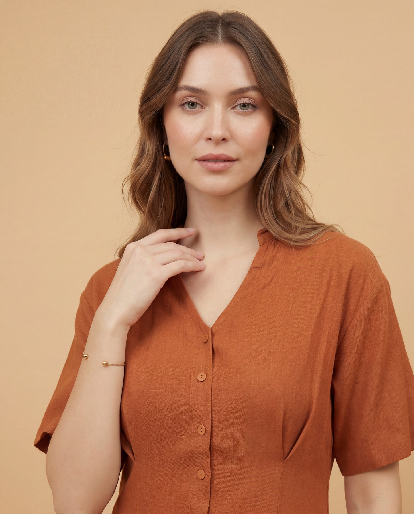 Rustic Glow Midi Dress