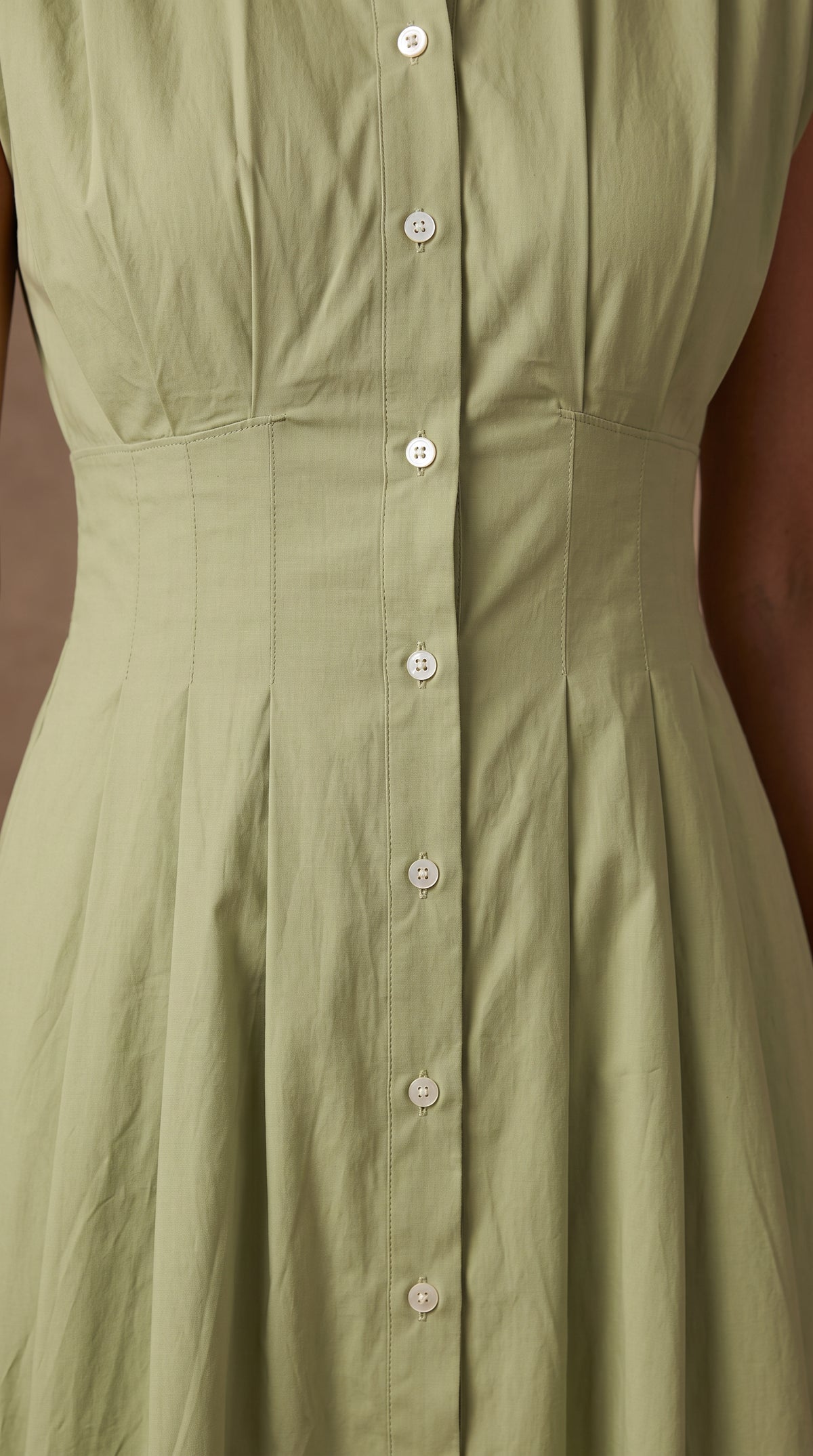 Sage Elegance Midi Dress