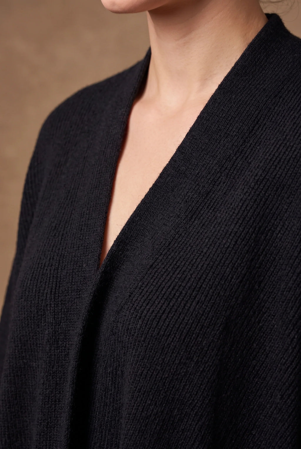 Black Tasseled Poncho Cape 4