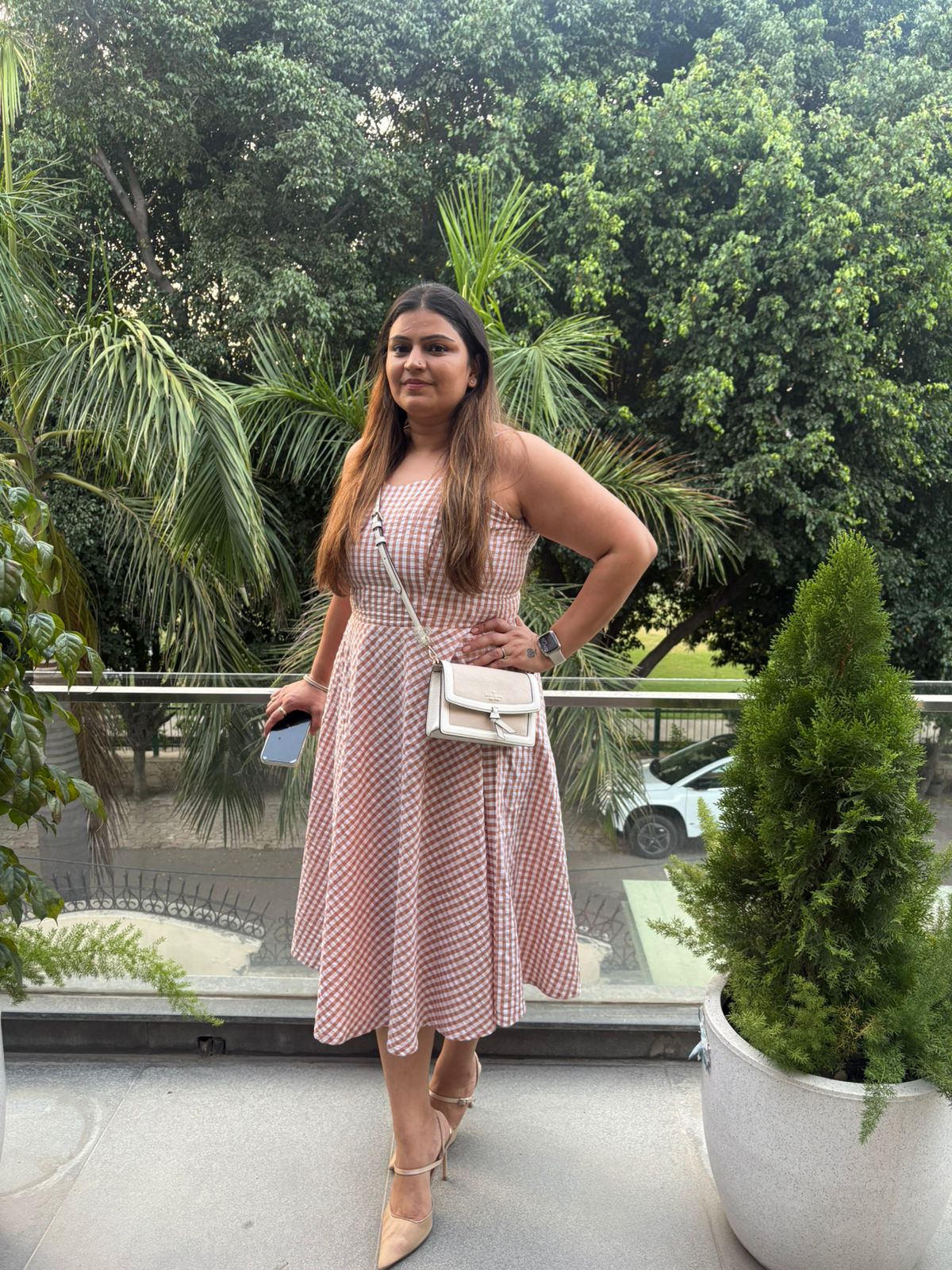 Sandy Check Sundress