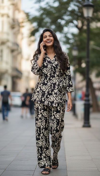 Midnight Floral Co-ord set