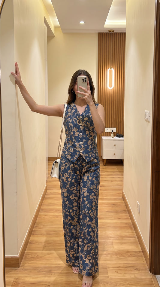 Midnight Blossom Co-ord Set