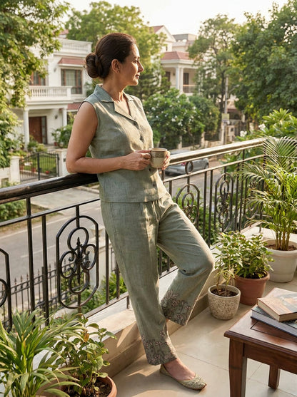 Linen Sage Whisper Co-ord Set