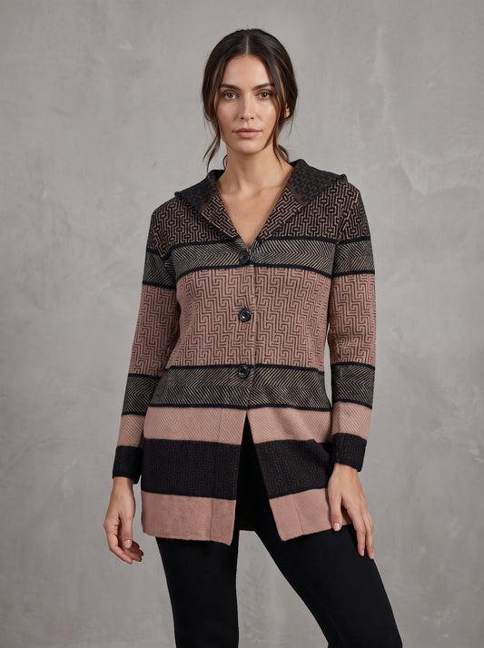 Rosewood Maze Cardigan