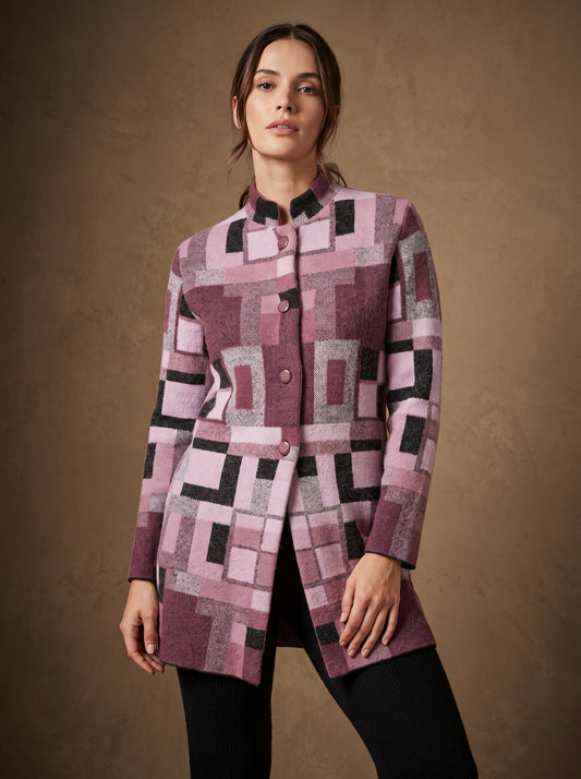 Mauve Prism Cardigan