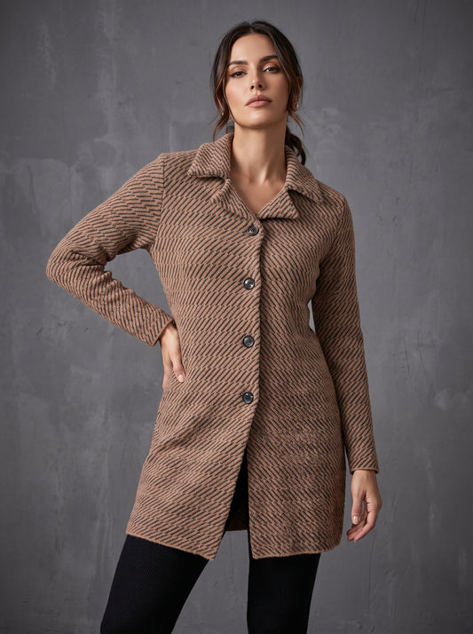 Cocoa Twill Cardigan