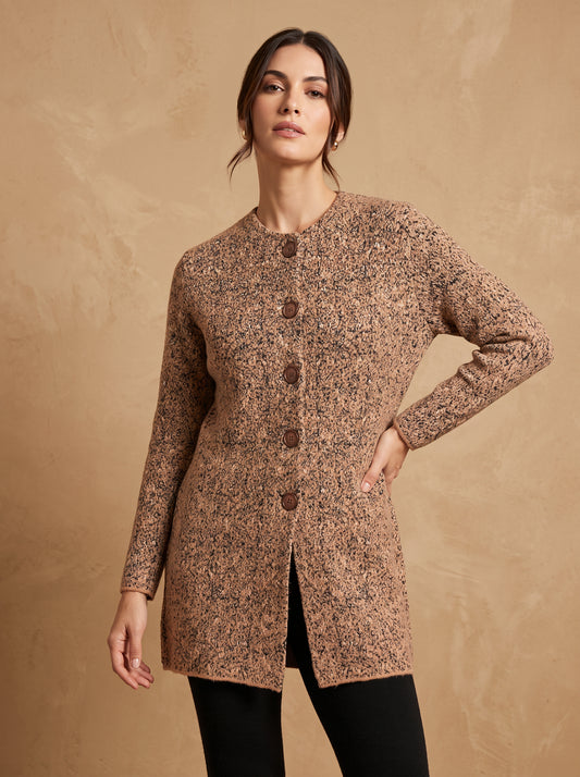 Toffee Marl Cardigan