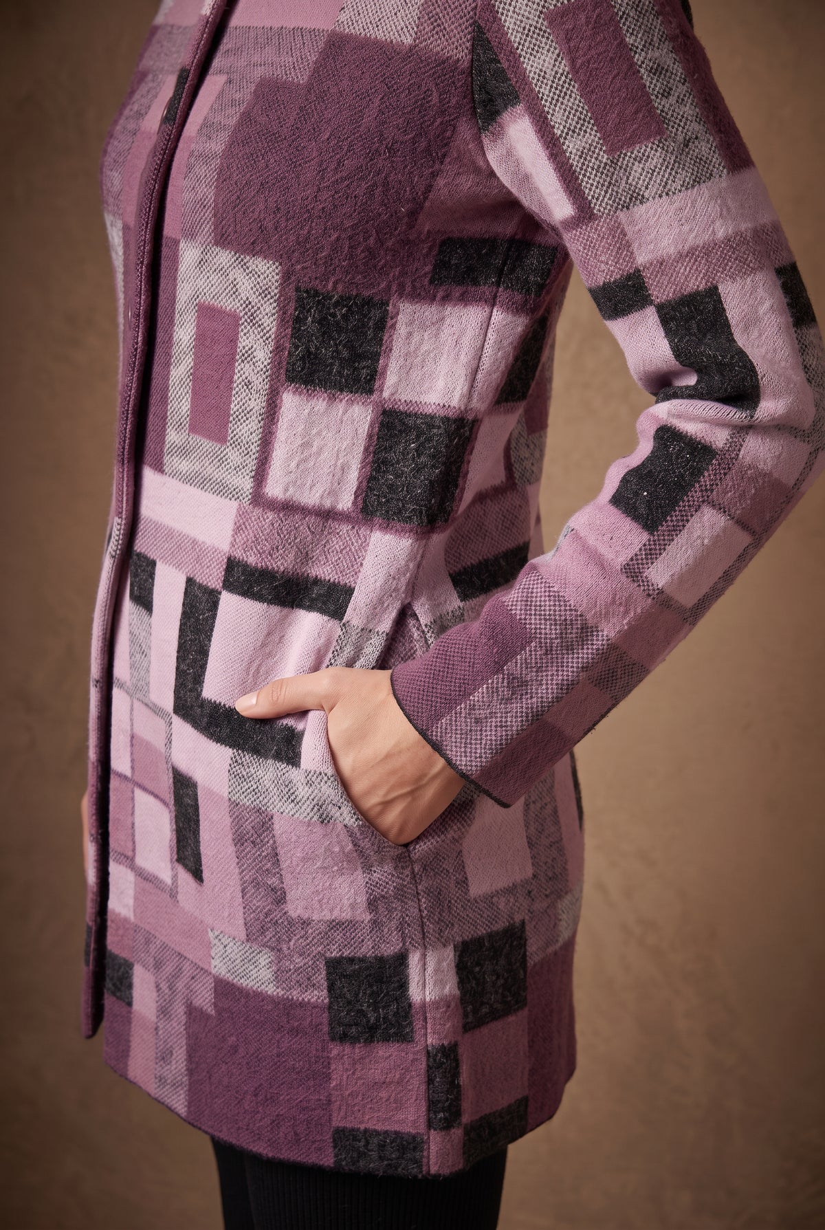 Lachi Women's Colour Block Prism Knitted Cardigan