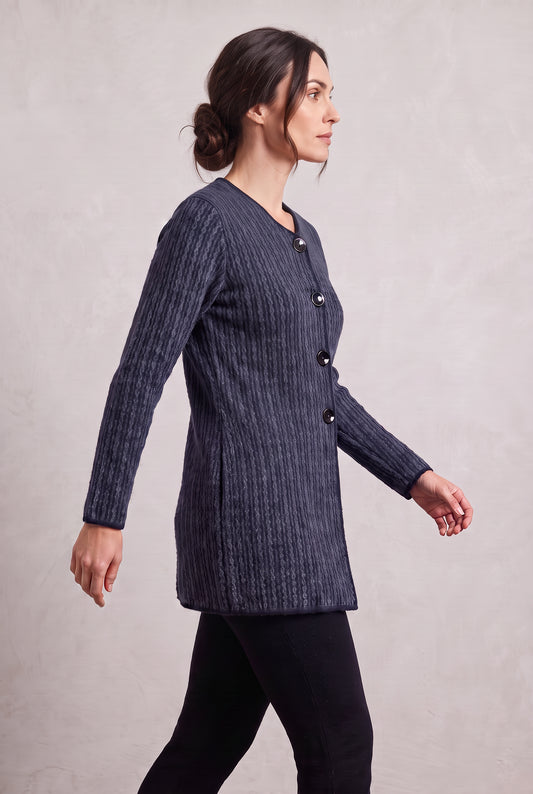 Indigo Cable Cardigan
