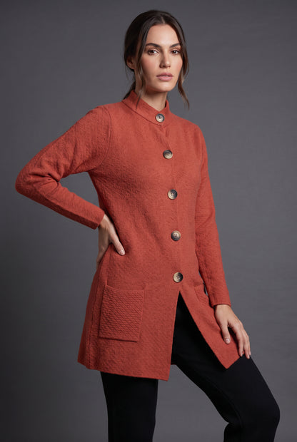 Terracotta Longline Cardigan