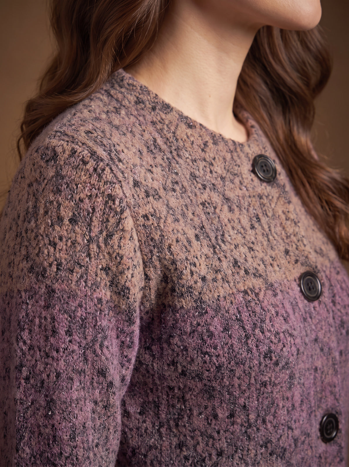 Lachi Women's Heather Grey Knitted Cardigan