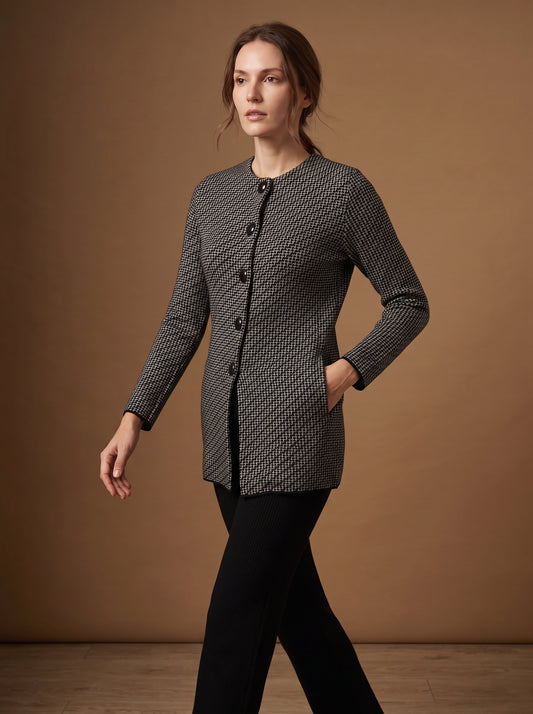 Charcoal Weave Cardigan
