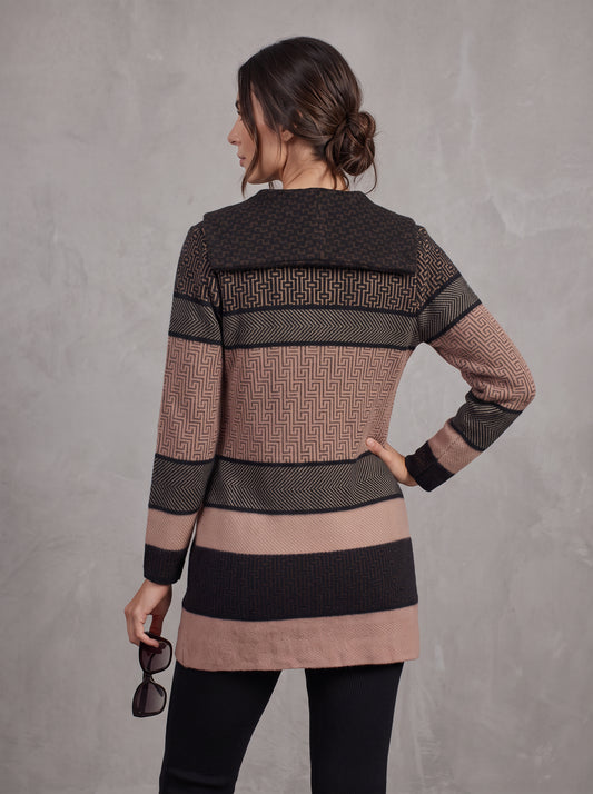Rosewood Maze Cardigan