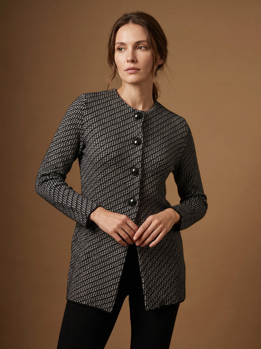 Charcoal Weave Cardigan