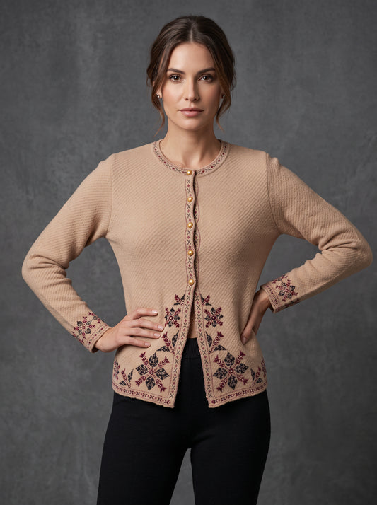 Peach Ikat Cardigan