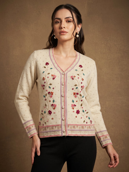 Ivory Garden Cardigan