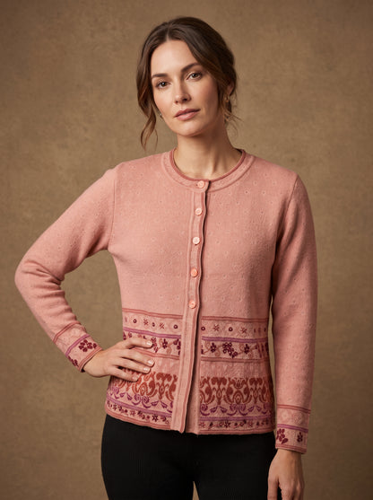 Rose Damask Cardigan