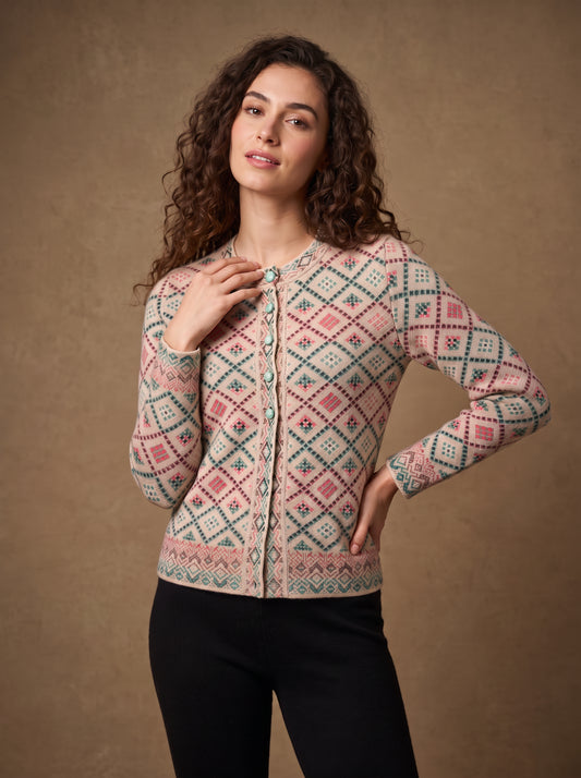 Diamond Lattice Cardigan