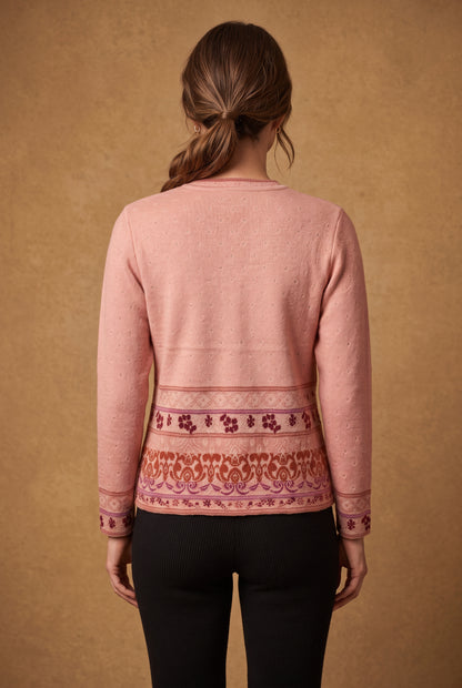 Rose Damask Cardigan