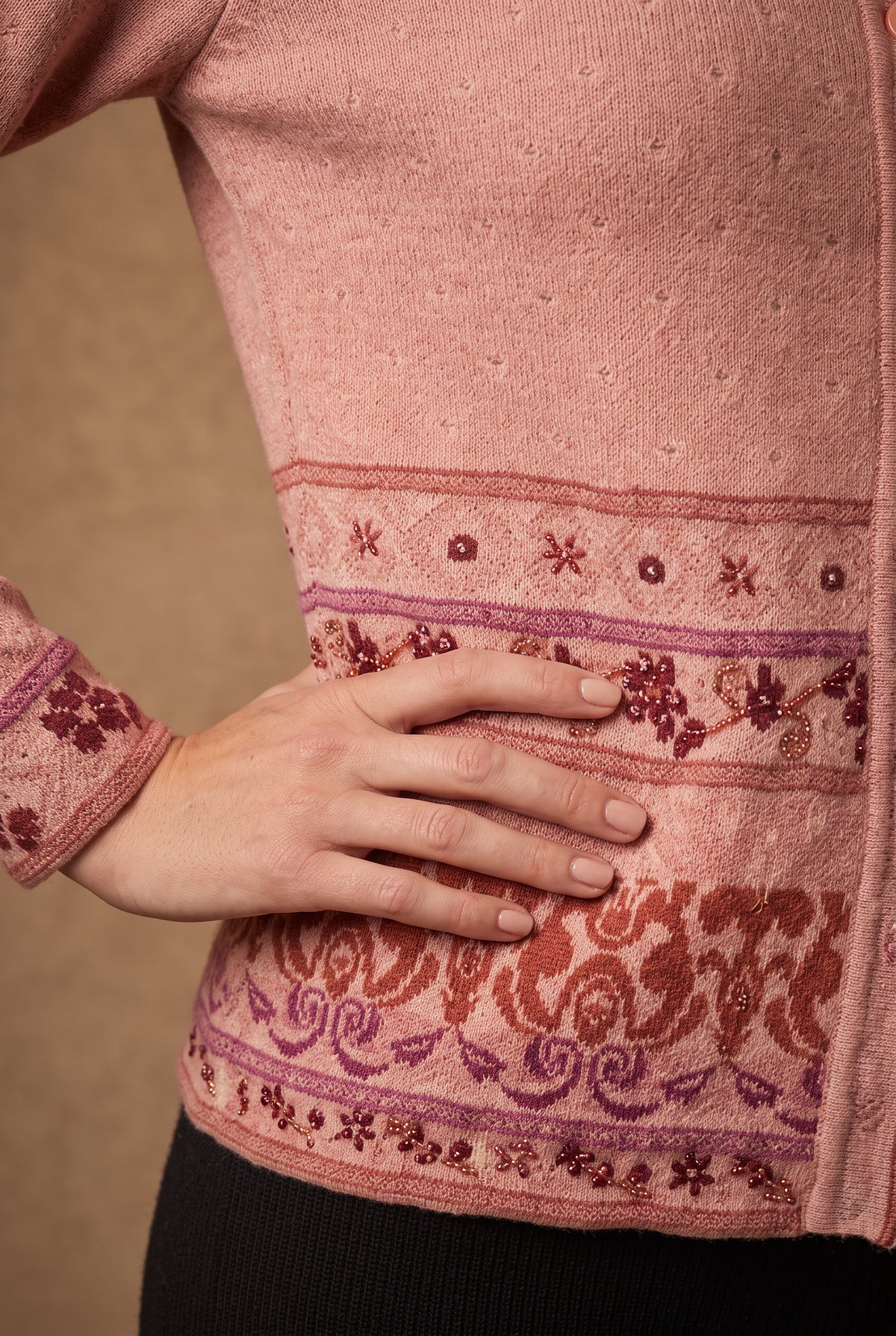 Rose Damask Cardigan