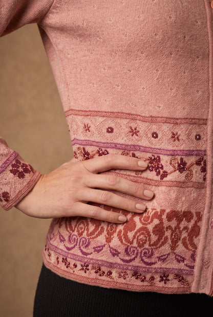Rose Damask Cardigan