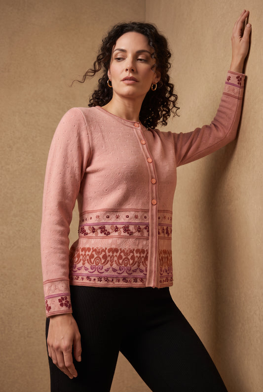 Rose Damask Cardigan