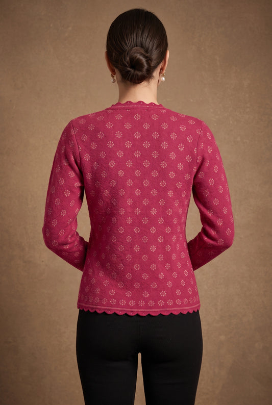 Berry Blossom Cardigan
