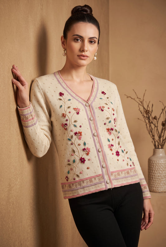 Ivory Garden Cardigan