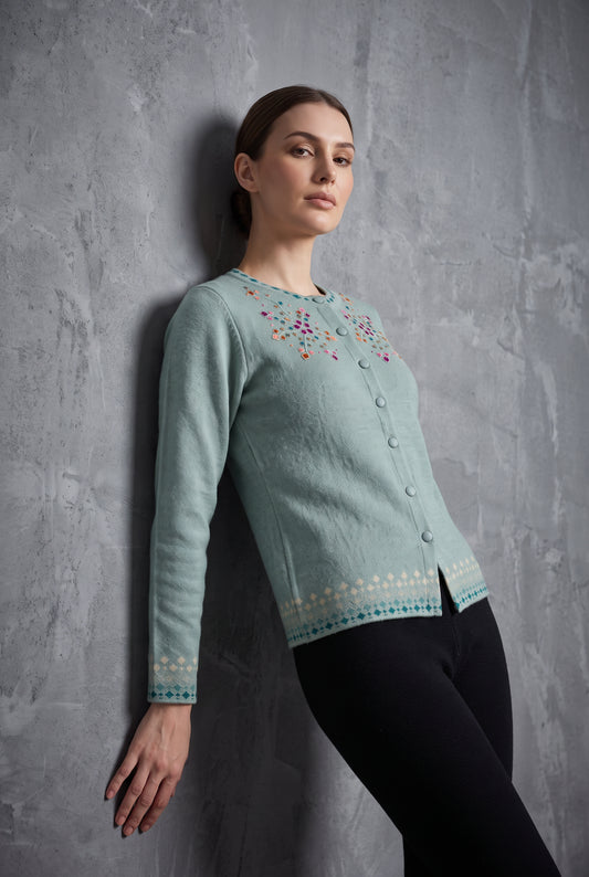 Sage Mirror Cardigan