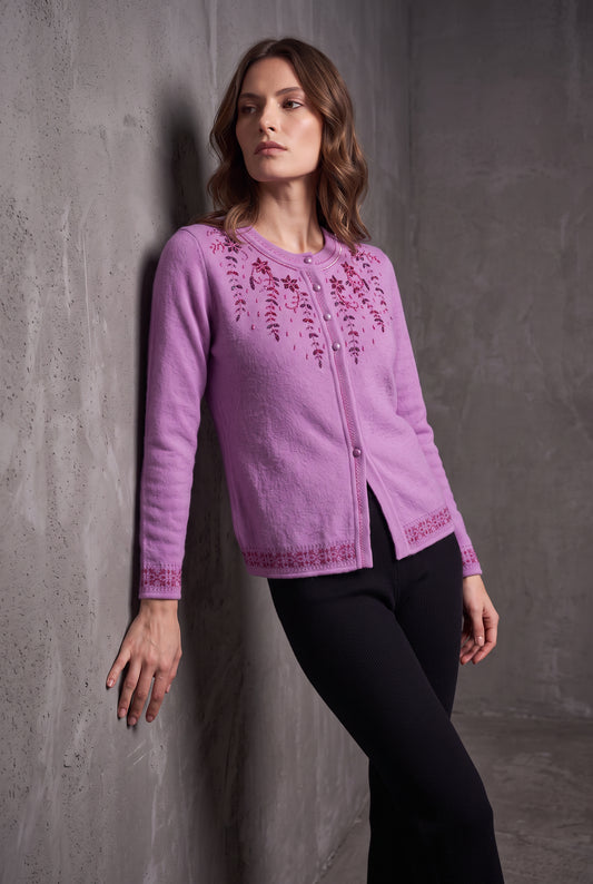Lilac Fern Cardigan
