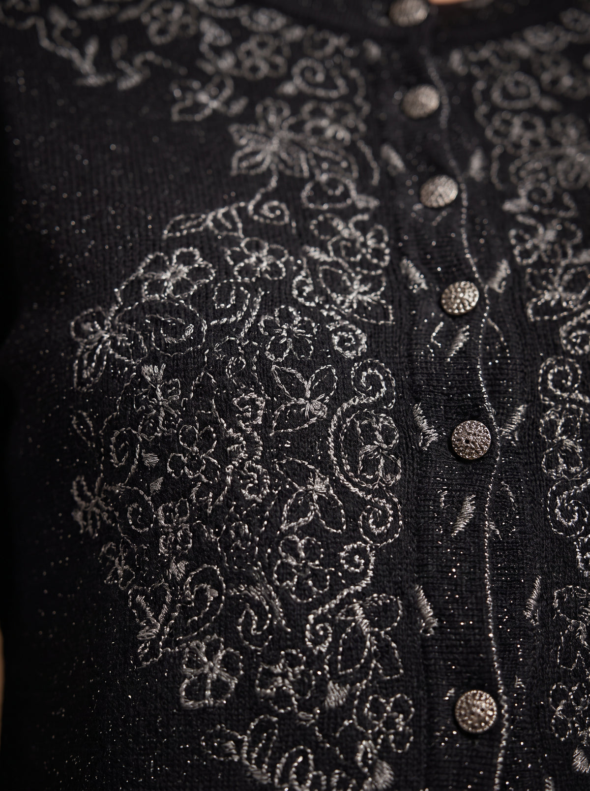 Black Shimmer Cardigan