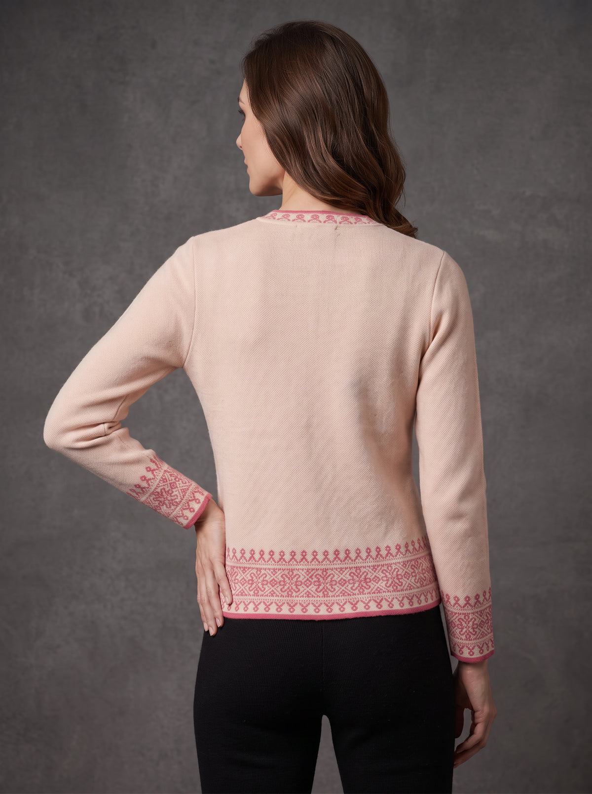 Blush Rose Placket Cardigan