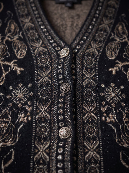 Black Gold Rose Cardigan