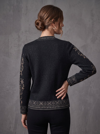 Black Gold Rose Cardigan