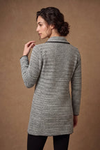 Light Grey Tweed Knitted Cardigan 2