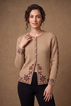 Peach Star Bloom Knitted Cardigan 3