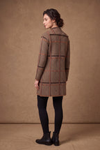 Lachi Women's Windowpane Tartan Check Knitted Cardigan