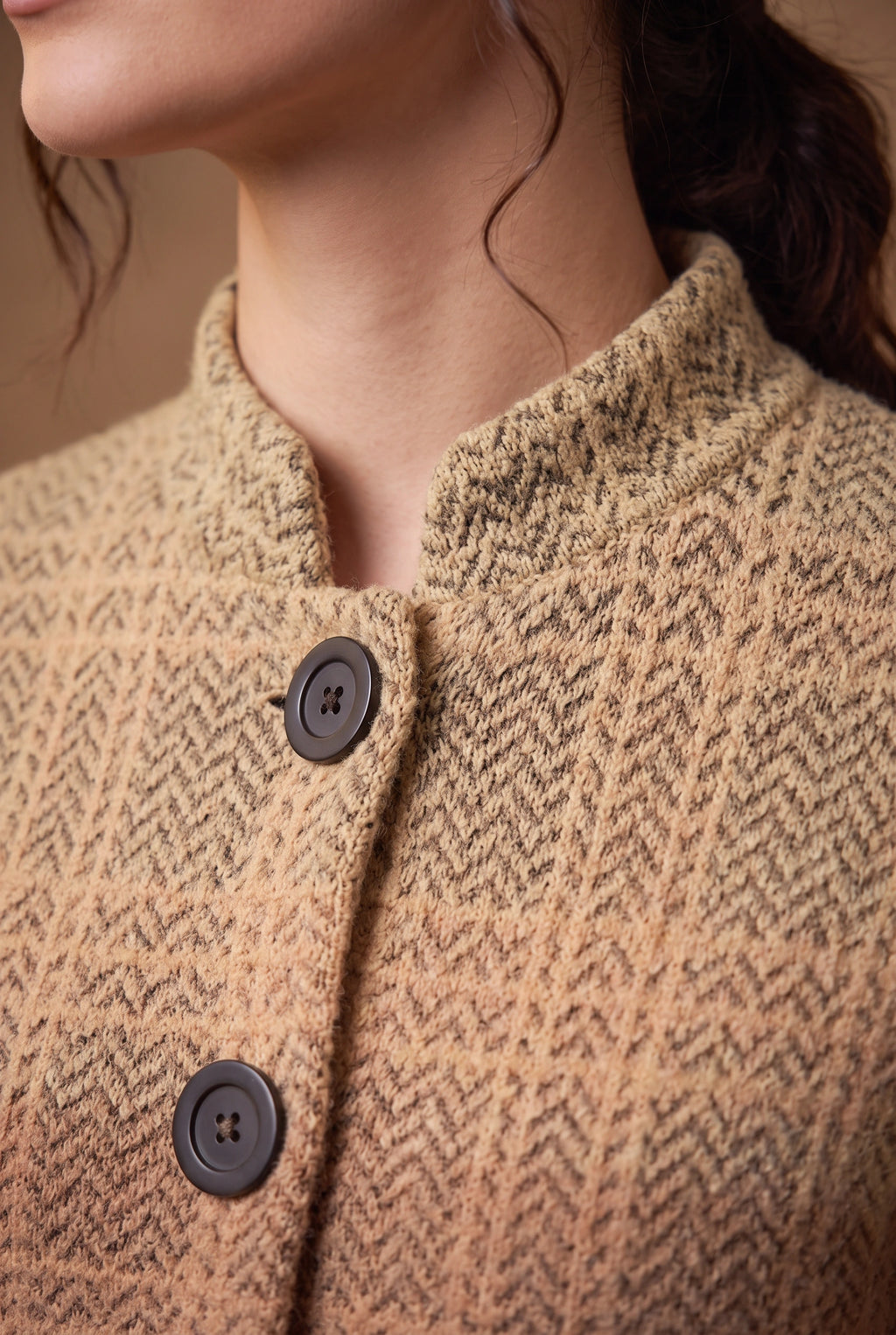 Lachi Women's Ombre Herringbone Knitted Cardigan