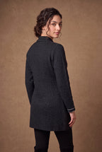 Lachi Women's Contrast Trim Longline Knitted Cardigan