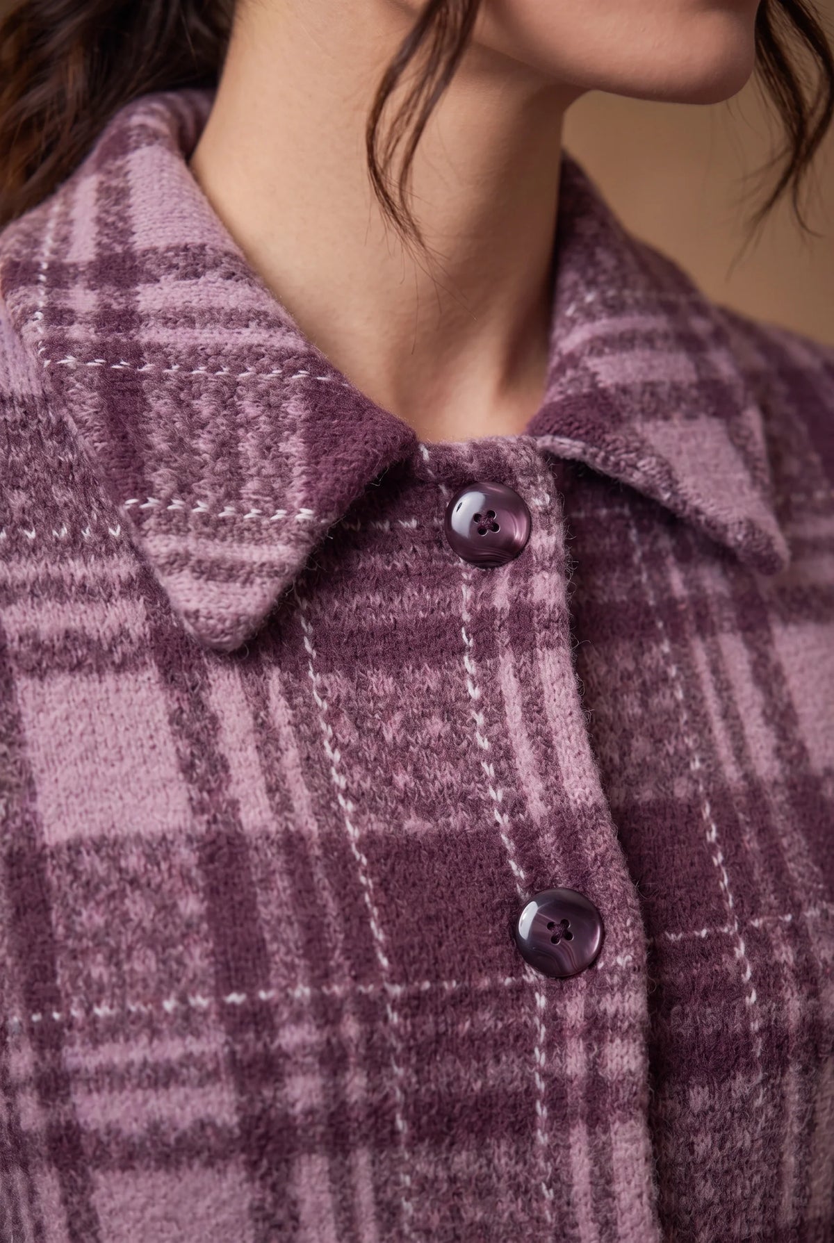 Wildrose Tartan Check Knitted Cardigan 3