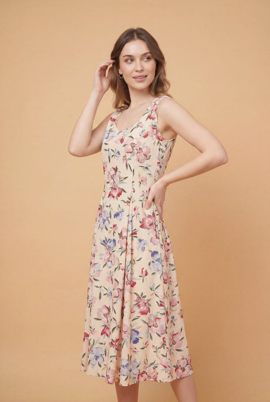 Ivory Bloom Floral Dress