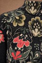 Lachi Women's Black Midnight Garden Floral Jacquard Knitted Tunic