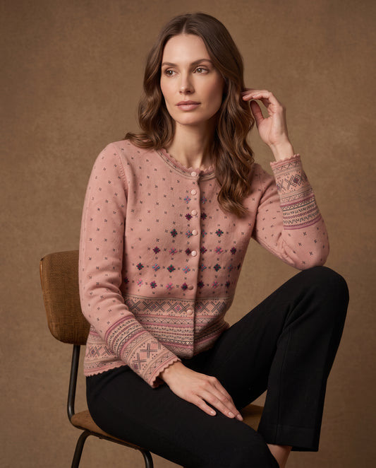 Rosewood Cross Cardigan