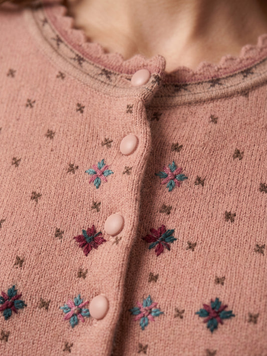 Rosewood Cross Cardigan