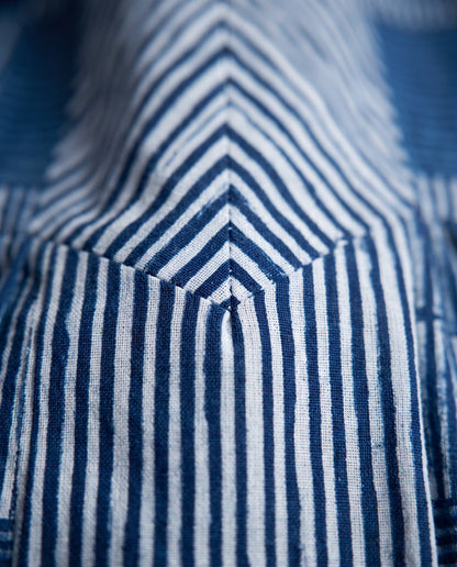 Neel Patchwork Stripe Fit & Flare Maxi Dress