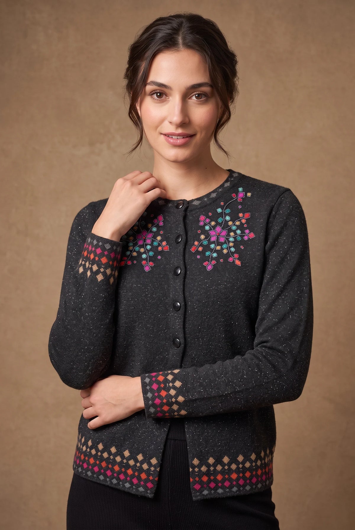 Black Mirror Work Knitted Cardigan 2