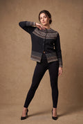 Lachi Women's Fair Isle Yoke Knitted Cardigan